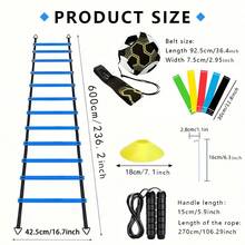 Agility Training Set, And Basketball Training Equipment, Including Agility Ladder, Dribbling Belt, Cones, Ground Nails, Resistance Bands, Jump Rope - Agility Training Set - View 4