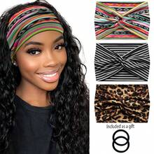 3PCS,Wide Headbands For Women, Large Hairband, Elastic Non-Slip Headband Twist Knotted Accessories, Yoga Workout Vintage Hair 3 Packs (Colour-7) - Multicolor - View 18