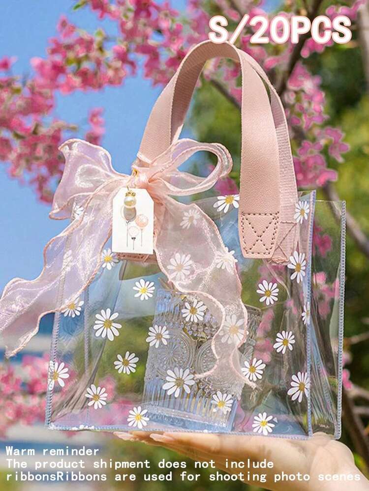 20 pièces/1 pièce Sacs cadeaux marguerite, sacs d'emballage pour vêtements, sacs de shopping, sacs de fête, sacs portables transparents en PVC, sacs cosmétiques, sacs d'emballage pour vêtements, sacs cadeaux pour fête d'anniversaire et de mariage, sacs fourre-tout faits main, faveurs de fête, décorations d'anniversaire, décorations de faveurs de fête, décorations de mariage, articles essentiels pour les fêtes, rangement de cuisine, cadeaux pour les invités de mariage, cadeaux personnalisés, Saint-Valentin, articles essentiels pour le mariage, cadeaux de proposition pour demoiselles d'honneur, cadeaux pour femmes, faveurs pour les invités de mariage - Rose bonbon - Voir 13