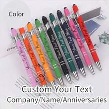 2pcs (1 Pen + 1 Pen Box) Customized Ballpoint Pen Set With Name And Gift Box, Personalized Gel Pen, Black Ink, Writing Tools For Graduation And Corporate Gift - Pen + Pen Case Customization - View 10