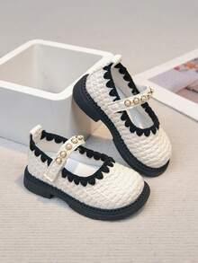 2026韩版儿童公主鞋，春季新款真皮鞋面易清洁软底幼儿学步鞋 - 米色 - 查看 7