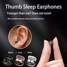 迷你TWS无线运动睡眠音乐耳机，带LED数字电量显示，兼容所有智能手机 - 彩色 - 查看 6