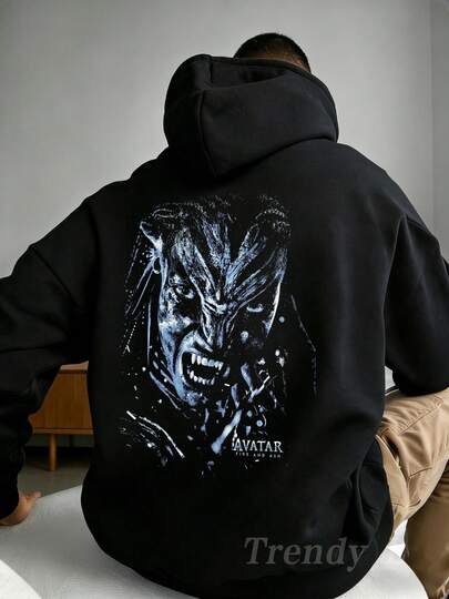 Avatars Fire And Ash Villain Graphic Hoodies For Men Clothes,Mens Winter Clothing,Mens Holiday Clothes,Anime Clothing,Thermal Clothes Men,Jumpers For Men,Funny,Tops,For Daily Casual & Fan Gatherings, Streetwear,Gifts For Men