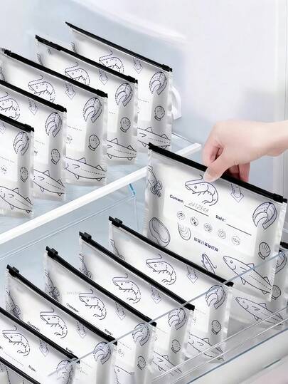 30/10pcs Aluminum Foil Airtight Food Storage Bags, Freezer Bags, Food Packaging Bags, Storage Bags, Kitchen Bags, Vegetable & Fruit Bags, Kitchen Storage Accessories, Pantry Organization, Grain Bags, Kitchen Storage Containers, Gifts, Spring & Summer Seasonal Storage