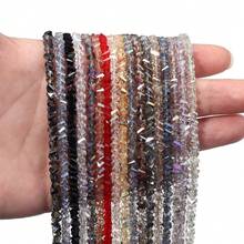 1 String 4mm Small Irregular Glass Beads, DIY Craft Supplies For Jewelry Making, Necklace, Bracelet, Earrings, Keychain, Accessories, Gifts For Holidays, Valentine's Day - Multicolor - View 5