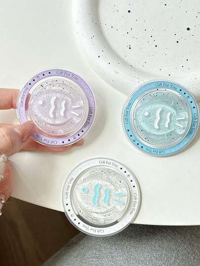 1条闪亮粉色小鱼手机推拉磁吸支架，清新简约可扩展便携式桌面观看支撑架