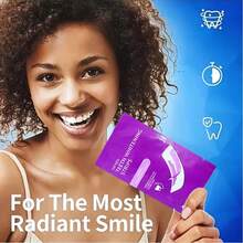 7D+PAP+干式粘合剂+紫色牙齿美白贴，牙齿美白，美白贴，深度清洁，口腔护理，美白贴，清新口气，美白贴，旅行和居家使用，紫色美白，7-14-21对，干式粘合剂，紫色牙齿美白贴 - 紫色+PAP+乾貼+牙貼 - 查看 9