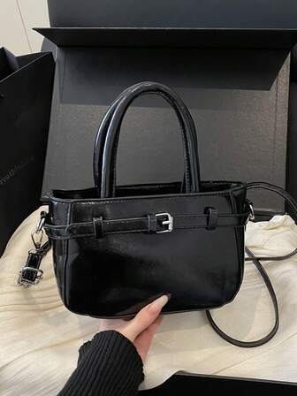 1个时尚女士手提包，可调节肩带，适合工作、通勤、购物、旅行、日常使用