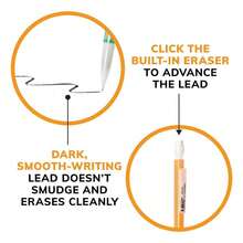 BIC # 2 Xtra Sparkle Mechanical Pencils 0.7mm - 8ct Multicolor, Retractable Plastic Pencils For & Students, Always Sharp School Supplies, Long-Lasting (Equals 2.5 Wood-Case Pencils) - 1 - Xem 10