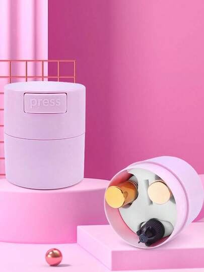 1个美睫胶水收纳盒，密封容器，胶水整理盒，睫毛嫁接工具套装（仅含收纳盒，不含其他物品或胶水）