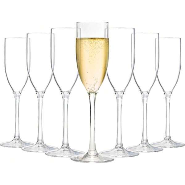 1/2/4/6/12 piezas Copas de champán de acrílico, 5oz (aprox. 141.7g) Copas de champán irrompibles y reutilizables - Modernas e ideales para uso diario en el hogar, bodas, hornear, beber, fiestas (Transparente) Bodas de alta gama, Pascua, comidas, banquetes, fiestas de cócteles y uso al aire libre como patio, piscina, playa