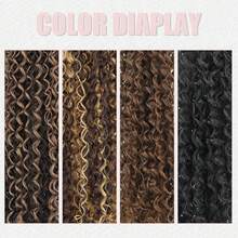 24Inch Voluminous Curly Ponytail Extension – Ombre Brown Synthetic Clip-In Ponytail Hairpiece, Fluffy Bounce For Aesthetic, Perfect For Dates & Festivals - Multicolor - View 3