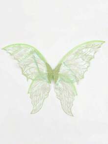 1件/套仙女蝴蝶翅膀，嘉年华派对表演道具，闪亮蝴蝶翅膀婚纱天使翅膀女士嘉年华服装配饰，彩色翅膀 - 彩色 - 查看 8