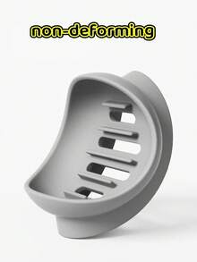 1pc Silicone Non-Slip Soap Dish With Drainage Holes, Shower And Bathroom Soap Holder, Flexible Soap Tray To Keep Soap Dry And Extend Its Lifespan - Multicolor - View 4