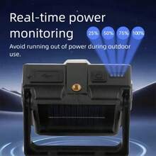 Multifunction Solar Lantern Dual Power Sources Solar Energy Type C Charging Options Magnetic Attachment Hook Suspension Tripod Compatibility Portable Design Long Lasting 18650 Battery Pack - Camping Light 150LEDS - View 10