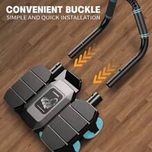 Automatic Rebound Wheel, Abdominal Workout Tool, Core Training Roller, High Abdominal Roller Ab Roller Wheel With 8 Elbow Support, 6-Wheels Exercise Rebound Machine Core Workout Ab Wheel For Home - Black - View 6