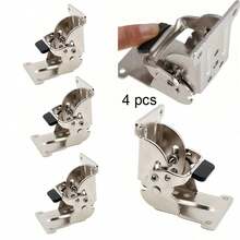 4个装90度折叠桌腿支架，带锁伸缩支撑支架，重型折叠支架，可折叠自锁铰链，带螺丝，适用于桌椅床腿脚 - A - 查看 2