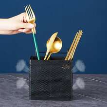 1Pc Stainless Steel Utensil Holder Dish Rack Chopstick Basket Silverware Drying Holder For Dishwasher Utensil Drying Rack - 2 - View 4