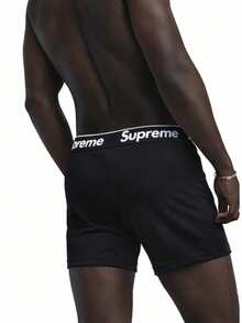 Supreme Hanes Boxer Briefs (4 Pack) - 黑色 - 查看 5