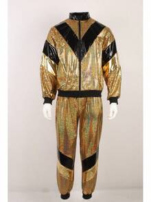 Men Cosplay Clothing - Gold - View 4