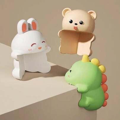 3 Stück/5 Stück Cartoon süße Kinder dicke Stoßschutzecken, EVA/Silikon weiche Tischkantenprotektoren, Baby Sicherheit Fenster- und Türrahmeneckenschutz, geeignet für Zuhause, Kindergarten Schutz, Heimdekoration, Sicherheitsschutz