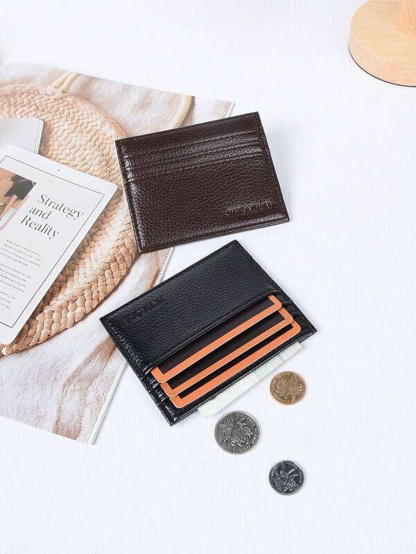 New Men's Wallet, Short Style PU Crocodile Leather, High-End, Hot Selling, Multi-Card Slots, Large Capacity, Business, Casual, Letter Decor, Document Holder