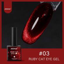 10ml JTING Valentine 10colors Ruby Cat Eye Gel Polish Red Color Magnetic Cat Eye Gel Collection Uv Gel Nail Polish Salon Nail Supplies For Home Manicure DIY And Nail Art Salon - Multicolor - View 15