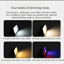 Multifunction Solar Lantern Dual Power Sources Solar Energy Type C Charging Options Magnetic Attachment Hook Suspension Tripod Compatibility Portable Design Long Lasting 18650 Battery Pack - Camping Light 150LEDS - View 6