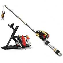 425PCS Simulated Fishing Rod Building Blocks, Immersive DIY Assembly Experience, Stress-Relieving And Relaxing, Recreates The Fun Of Fishing. Suitable For Ages 14 And Up, An Adult Leisure And Stress-Relief Gift. - Multicolor - View 8