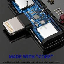 1个Lightning音频适配器和充电器分线器，兼容系列，包括 14 Pro Max/14 Pro/14 Plus/14/13/12/11/XS/XR/8/7/6系列 - 彩色 - 查看 3