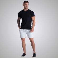 Kit Of 3 Men's Denim Twill Shorts, Premium Men's Bermuda Shorts - 白色/淺藍色/黑色 - 查看 7