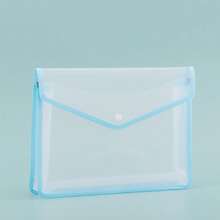 A4 3D Transparent File Bag With Snap Button For Textbook And Exam Paper Storage, A3 Large Capacity Student Tutoring Art Bag, Waterproof Document Bag - Single Piece - View 13