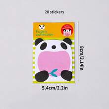 20 Sheets Animal - Shaped Sticky Notes, Cute Creative Memo Pads, Cartoon Stickers For Student Gifts - Multicolor - View 9