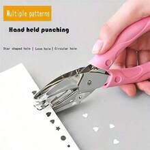 1.5mm/3mm/5mm Star / 5.5mm Heart / 6mm DIY Loose-Leaf Hole Puncher, Small Metal Single Hole Puncher, Student Handmade Heart Hole Punch - A - View 5