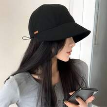 女士渔夫帽 女士春夏防紫外线遮阳帽 纯色帽子 - 彩色 - 查看 2