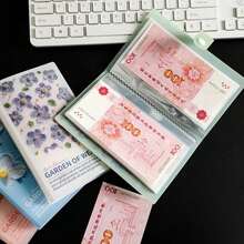 1pc Wealth Garden Coin Collection Book, (Outer Shell PVC + Inner Pages PP), Double-Sided 50 Sheets, Can Store 100 Antique Coins - One Size - View 9