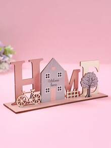 1set Wooden Baby Room Decorative Ornaments, Rustic Wooden Letter HOME Decor, Creative Wooden Craft, English Letter Home Decoration, Office, Living Room, Baby Bedroom Decor, Ideal Gift For Friends, Loved Ones, Perfect For Home, Holiday Parties,Home Decor,Baby Shower Gift,Gender Reveal Gift - Wooden Home - View 6