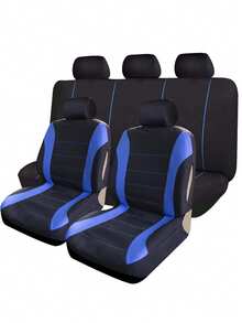 Funda para asiento de coche de tela de poliéster transpirable, ajuste universal para la mayoría de coches, SUV y camionetas - Conjunto completo - Ver 17