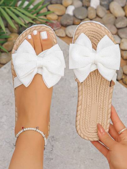 Summer Fashion Slippers, Lightweight EVA Sole Beach Sandals, New Arrival 35-45 Size, White, Black, Pink, Flat Sandals For Women, Multiple Colors Available