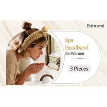 1pc Women/Girls Spa Headband, Cute Hair Band, Facial Cleansing & Makeup Headband, Plush Kitty Face Care Headband, Essential For Spa Day (Black, White, Khaki) - Basic model - View 8