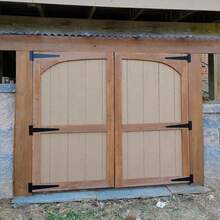 T-Shape Strap Gate Hinges, Sturdy Black Iron Hinges For Wooden Fences And Yard Gates - Black - View 2