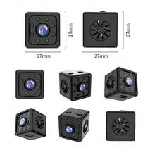 1pc 1080P Full HD Mini Hidden Camera, Supports WiFi Connection, With Infrared Night Vision, Dynamic Detection And Loop Recording, Remote Viewing Via Mobile, USB Chargeable, Easy Installation, Suitable For Office And Home Security Monitoring, Indoor And Outdoor, Mini Nanny Cam - Black - View 5
