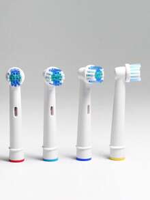 4pcs Toothbrush Replacement Heads, Suitable For 7000/Pro1000/9600/5000/3000/8000 Series, Adult White - Multicolor - View 7