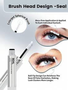 RITALASH Lash Bond Seal 2-IN-1 Power, Strong Hold, Waterproof For Flawless Lashes For Lash Clusters Long-Lasting For Sensitive Eyes Pool-Proof Rainy Day Proof - Black - View 7