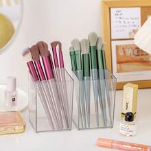 1pc 3-Compartment Acrylic Pen Holder, Perfect For Desk Organization, Suitable For Students And Office Use, As A Multi-Functional Storage Solution. - Multiple Styles - View 6
