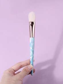 1支梵高绘画图案软毛粉底刷，无缝散粉粉底刷，面膜刷，不吸油化妆刷，新手化妆工具 - 彩色 - 查看 6