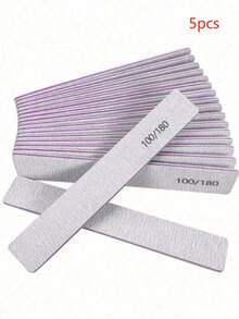 100/180 Precision Grey Sandpaper Boards. Ergonomic Hardness, Can Precisely Shape Artificial Nails And Natural Nail Edges. Double-Sided Non-Slip Sanding Surface. Reusable And Disinfectable, Professional Salon Quality. - Multicolor - View 11