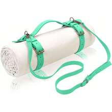 Picnic Mats - Creamy White Shoulder Strap + Bright Teal - View 13