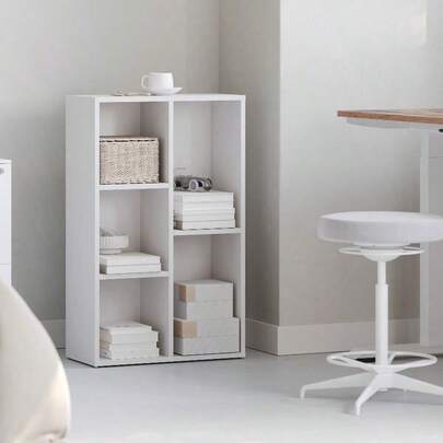 Kids Bookcase, Bookshelf With 5 Compartments, Storage Shelf