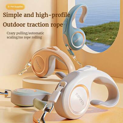 רצועה לכלבים קטנים/בינוניים - חיונית לטיולים עם כלבים קטנים/בינוניים, ציוד לחיות מחמד, קולר נשלף לכלבים, רצועה קטנה בסגנון דובי לכלבים